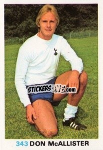 Sticker Don McAllister - Soccer Stars 1977-1978
 - FKS