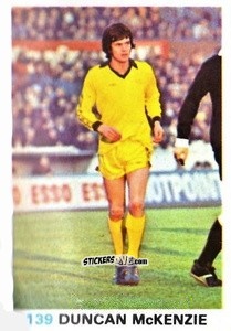 Sticker Duncan McKenzie - Soccer Stars 1977-1978
 n. 139 - FKS