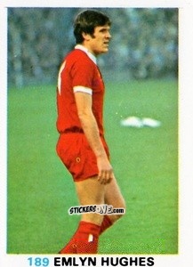 Figurina Emlyn Hughes - Soccer Stars 1977-1978
 n. 189 - FKS
