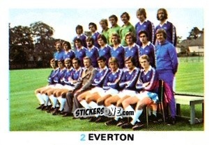 Sticker Everton - Soccer Stars 1977-1978
 n. 2 - FKS