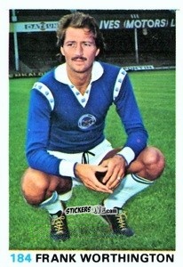 Sticker Frank Worthington - Soccer Stars 1977-1978
 n. 184 - FKS