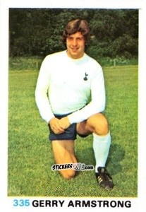 Figurina Gerry Armstrong - Soccer Stars 1977-1978
 n. 335 - FKS