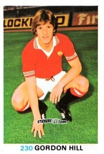 Sticker Gordon Hill - Soccer Stars 1977-1978
 - FKS