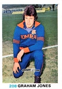 Sticker Graham Jones - Soccer Stars 1977-1978
 n. 208 - FKS