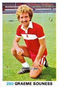 Sticker Graham Souness - Soccer Stars 1977-1978
 n. 250 - FKS
