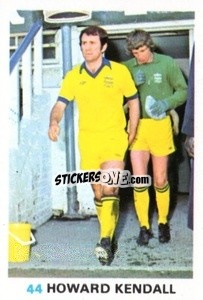 Sticker Howard Kendall - Soccer Stars 1977-1978
 - FKS