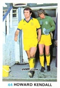Figurina Howard Kendall - Soccer Stars 1977-1978
 n. 44 - FKS