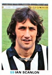 Sticker Ian Scanlon - Soccer Stars 1977-1978
 n. 59 - FKS
