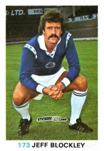 Sticker Jeff Blockley - Soccer Stars 1977-1978
 n. 173 - FKS
