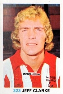 Sticker Jeff Clarke - Soccer Stars 1977-1978
 n. 323 - FKS