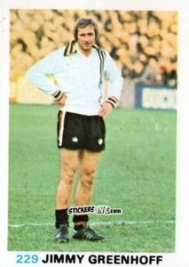 Sticker Jimmy Greenhoff - Soccer Stars 1977-1978
 n. 229 - FKS