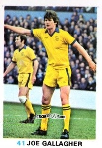 Sticker Joe Gallagher - Soccer Stars 1977-1978
 n. 41 - FKS