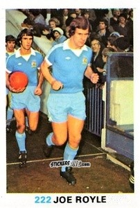 Sticker Joe Royle - Soccer Stars 1977-1978
 n. 222 - FKS