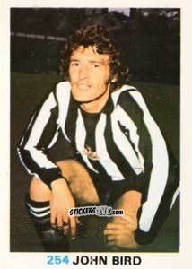 Sticker John Bird - Soccer Stars 1977-1978
 n. 254 - FKS