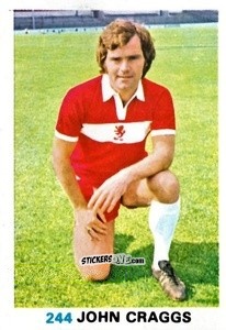 Sticker John Craggs - Soccer Stars 1977-1978
 n. 244 - FKS