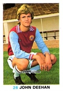 Sticker John Deehan - Soccer Stars 1977-1978
 n. 26 - FKS