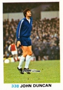 Sticker John Duncan - Soccer Stars 1977-1978
 n. 338 - FKS