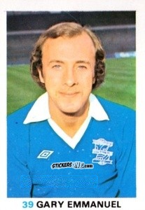 Cromo John Emanuel - Soccer Stars 1977-1978
 n. 39 - FKS