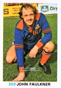 Sticker John Faulkner - Soccer Stars 1977-1978
 n. 203 - FKS