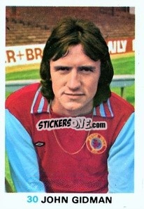 Sticker John Gidman - Soccer Stars 1977-1978
 - FKS