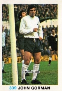 Sticker John Gorman - Soccer Stars 1977-1978
 n. 339 - FKS