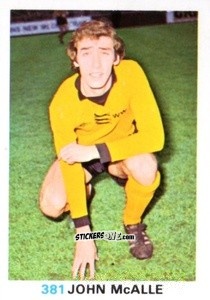 Sticker John McAlle - Soccer Stars 1977-1978
 n. 381 - FKS
