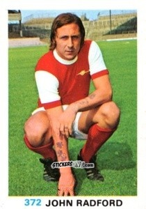 Sticker John Radford - Soccer Stars 1977-1978
 n. 372 - FKS