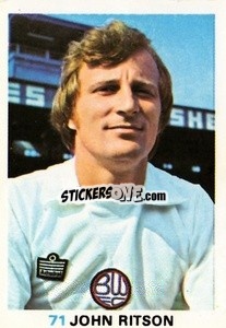 Sticker John Ritson - Soccer Stars 1977-1978
 - FKS