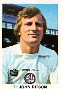 Sticker John Ritson - Soccer Stars 1977-1978
 n. 71 - FKS