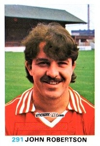 Sticker John Robertson - Soccer Stars 1977-1978
 n. 291 - FKS