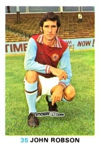 Sticker John Robson - Soccer Stars 1977-1978
 n. 35 - FKS