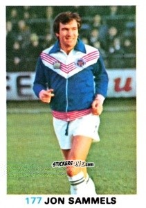 Sticker Jon Sammels - Soccer Stars 1977-1978
 n. 177 - FKS