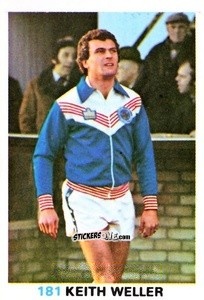 Sticker Keith Weller - Soccer Stars 1977-1978
 n. 181 - FKS