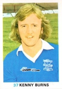Sticker Kenny Burns - Soccer Stars 1977-1978
 n. 37 - FKS