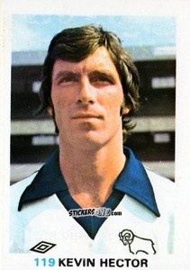 Sticker Kevin Hector - Soccer Stars 1977-1978
 n. 119 - FKS