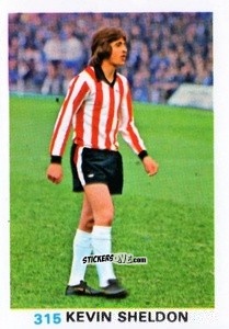 Sticker Kevin Sheldon - Soccer Stars 1977-1978
 n. 315 - FKS