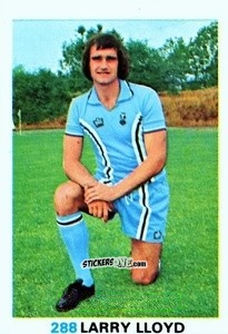 Sticker Larry Lloyd - Soccer Stars 1977-1978
 n. 288 - FKS