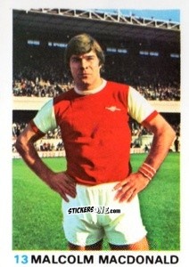 Sticker Malcolm MacDonald - Soccer Stars 1977-1978
 n. 13 - FKS