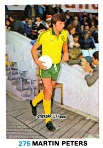Sticker Martin Peters - Soccer Stars 1977-1978
 n. 275 - FKS
