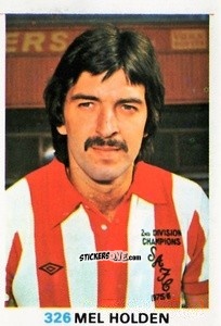 Sticker Mel Holden - Soccer Stars 1977-1978
 n. 326 - FKS