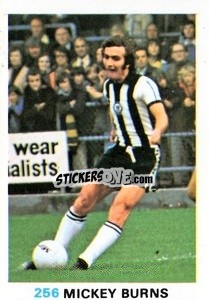 Sticker Michael Burns - Soccer Stars 1977-1978
 n. 256 - FKS