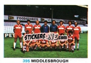 Sticker Middlesbrough - Soccer Stars 1977-1978
 - FKS