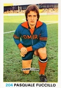 Sticker Pasquale Fuccillo - Soccer Stars 1977-1978
 n. 204 - FKS