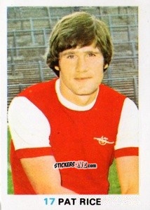 Cromo Pat Rice - Soccer Stars 1977-1978
 n. 17 - FKS