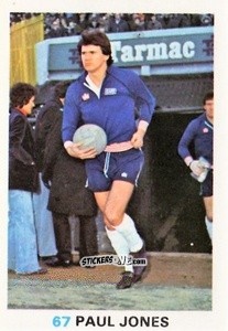 Cromo Paul Jones - Soccer Stars 1977-1978
 n. 67 - FKS
