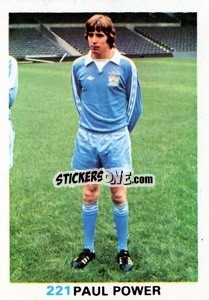 Sticker Paul Power - Soccer Stars 1977-1978
 - FKS