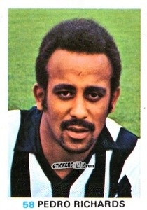 Sticker Pedro Richards - Soccer Stars 1977-1978
 n. 58 - FKS