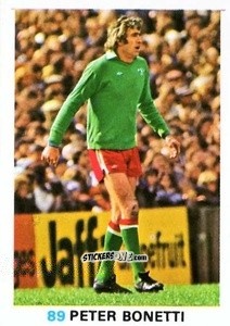 Sticker Peter Bonetti - Soccer Stars 1977-1978
 n. 89 - FKS