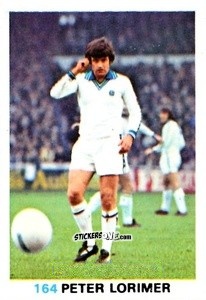 Sticker Peter Lorimer - Soccer Stars 1977-1978
 n. 164 - FKS