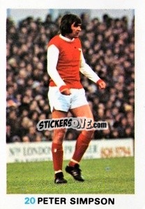 Cromo Peter Simpson - Soccer Stars 1977-1978
 - FKS